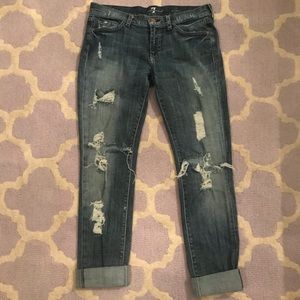 7 For All Mankind Distressed Jeans